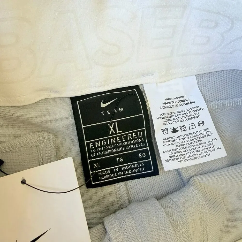 NIKE Vapor Select Long Baseball Pants Wolf Grey Black Youth Boys XL BNWT